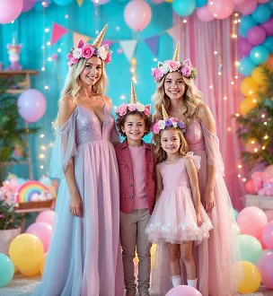 Unicorn Princesses characters available for birthday parties in Barby, Warwickshire